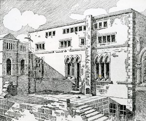 Ancient Synagogue at Metz by English School